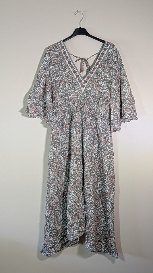 George Women's Floral Dress - Green - Size 16