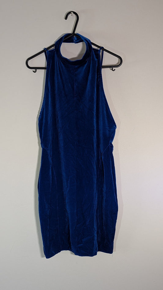 Bershka Women's Dress - Blue - Size Medium