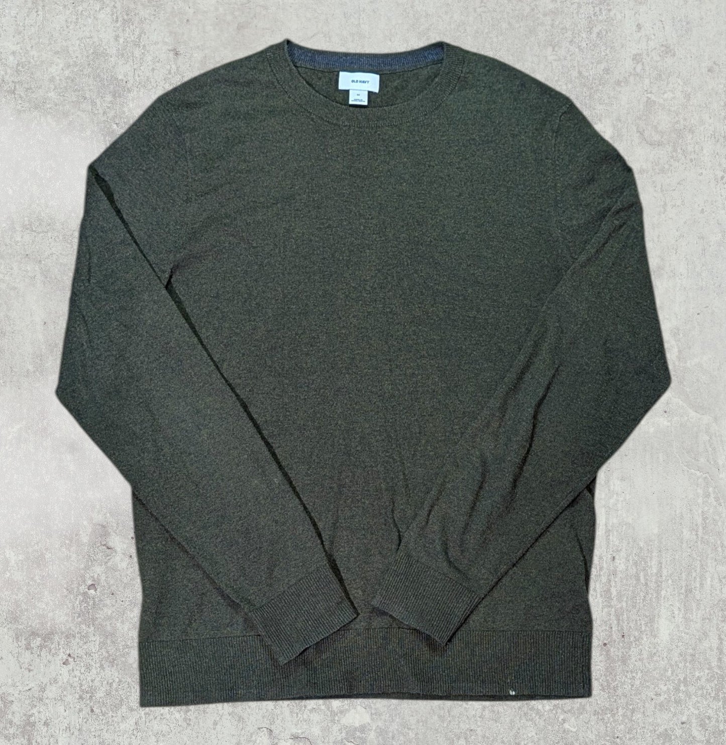 Old Navy Men's Sweatshirt Jumper - Green - Size Medium