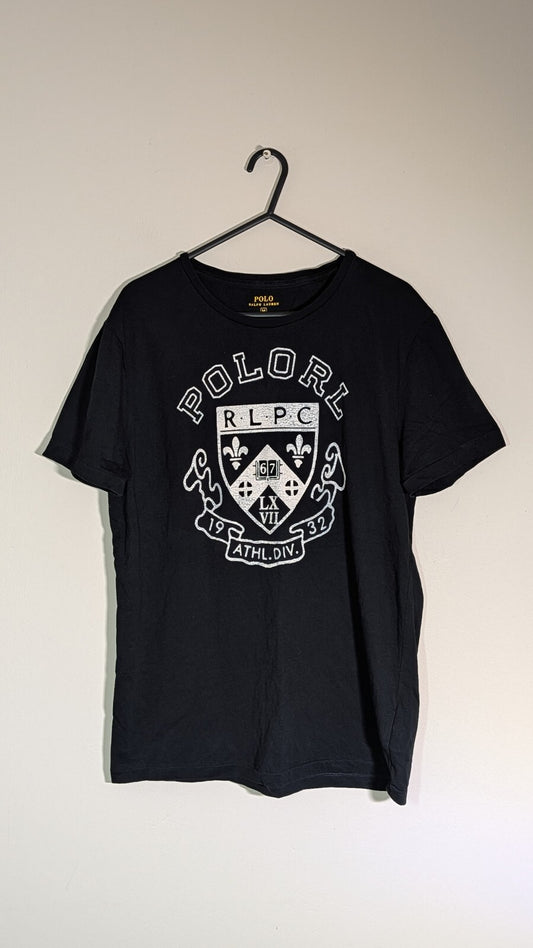 Ralph Lauren Men's Custom Fit T Shirt - Black - Size Medium