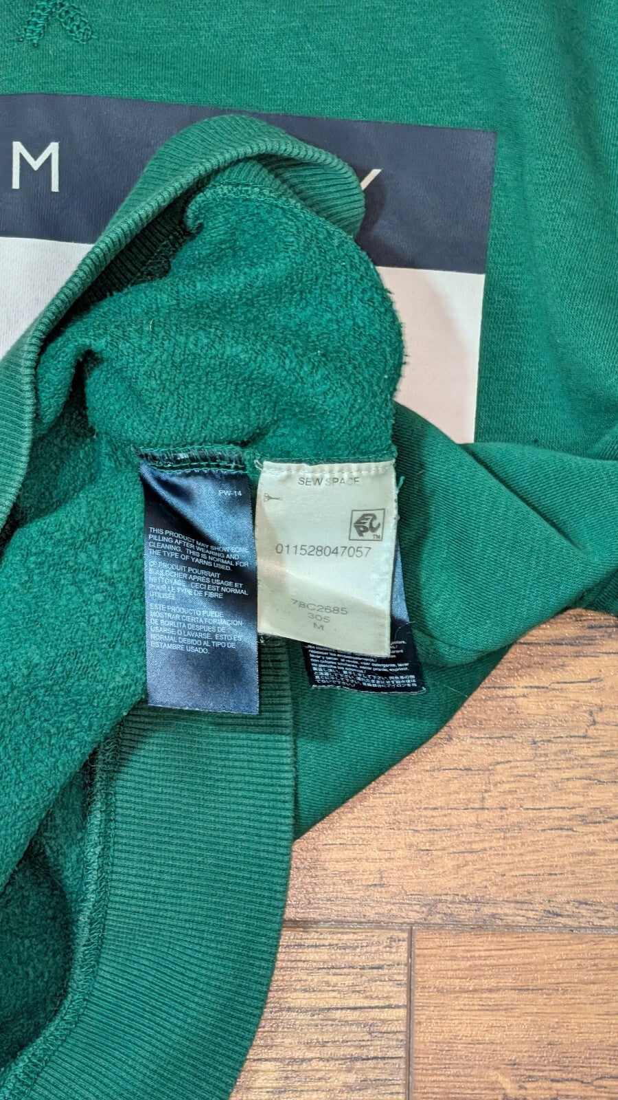 Tommy Hilfiger Men's Sweatshirt Jumper - Green - Size Medium