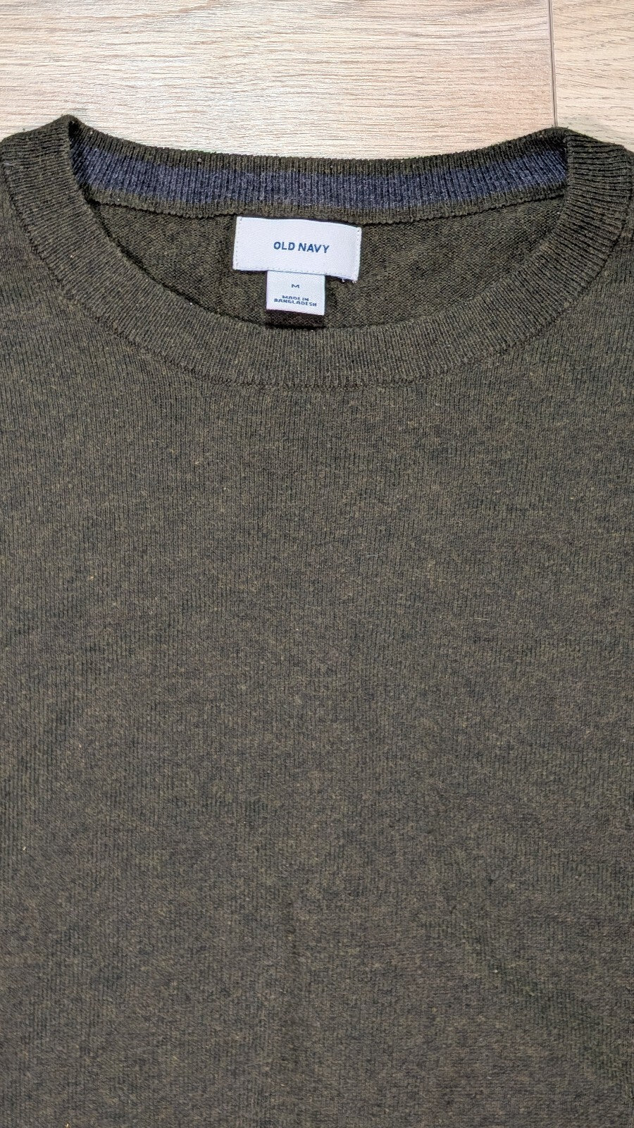 Old Navy Men's Sweatshirt Jumper - Green - Size Medium
