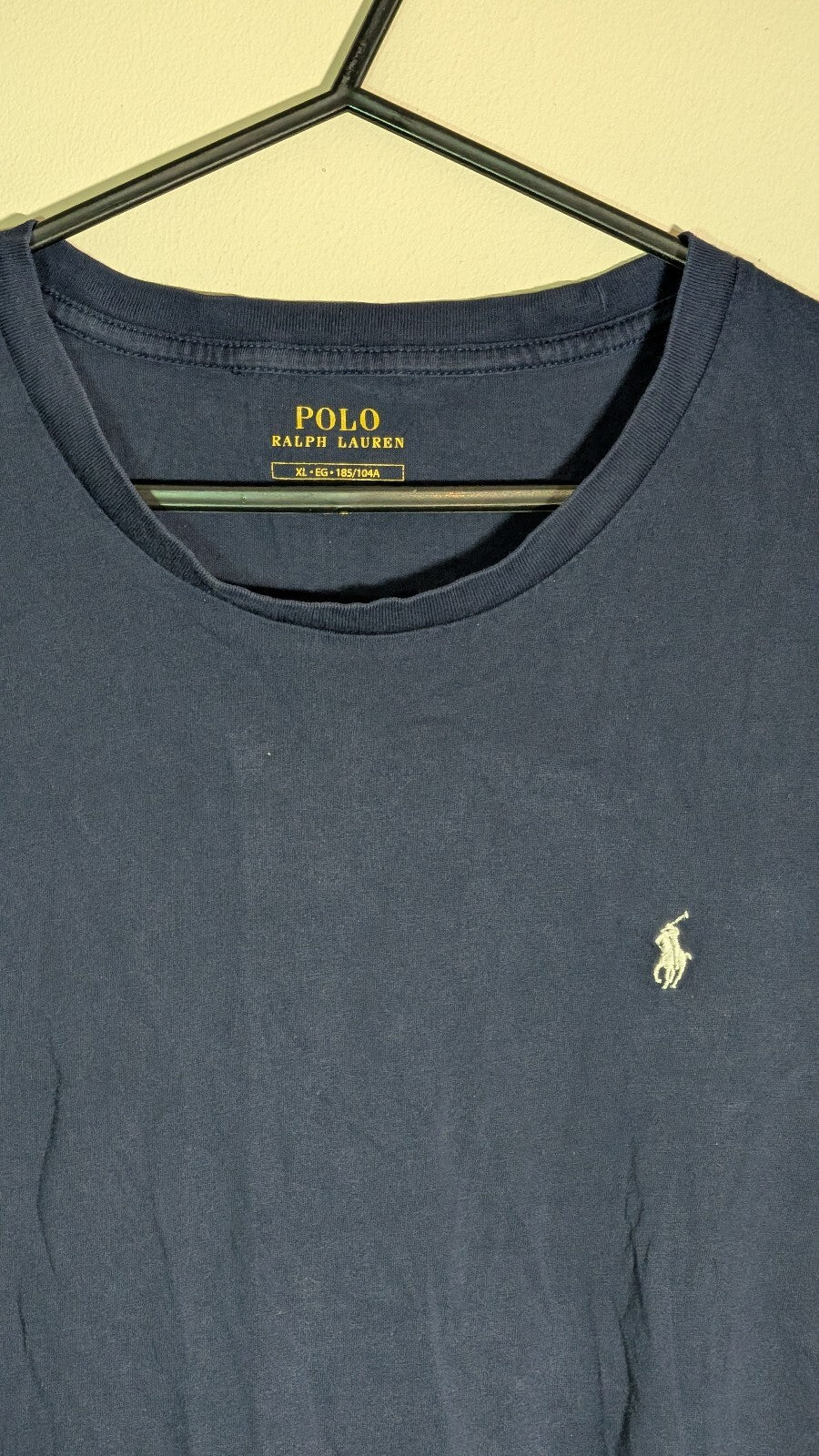 Ralph Lauren Men's T Shirt - Navy - Size XL
