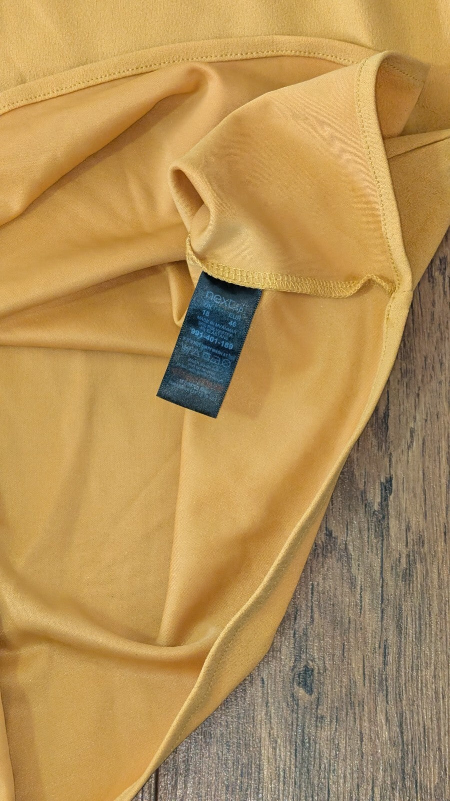 Next Women's Vest T Shirt - Yellow - Size 18