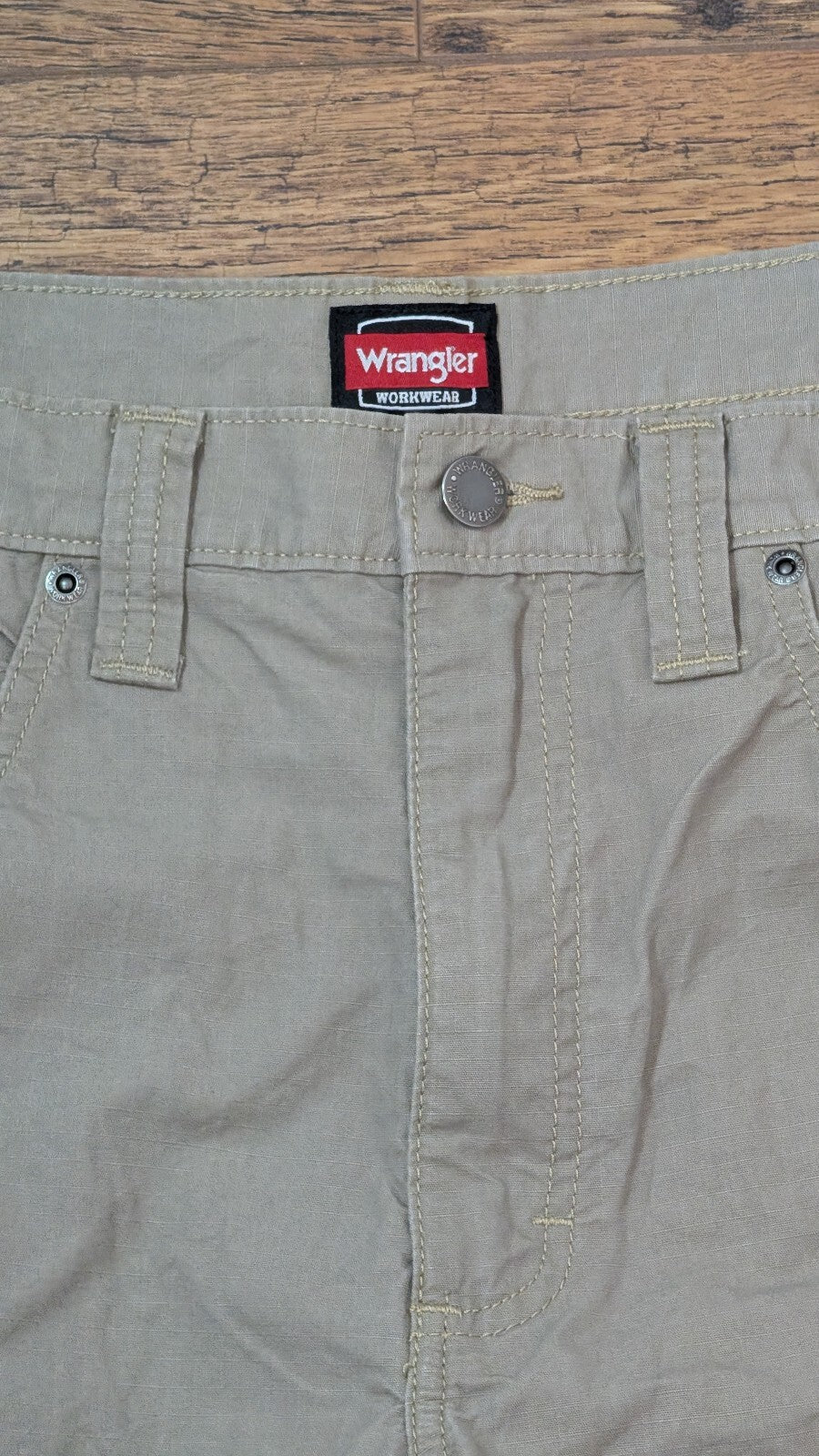 Wrangler Men's Workwear Chino Trousers - Tan - Size 35W 27L
