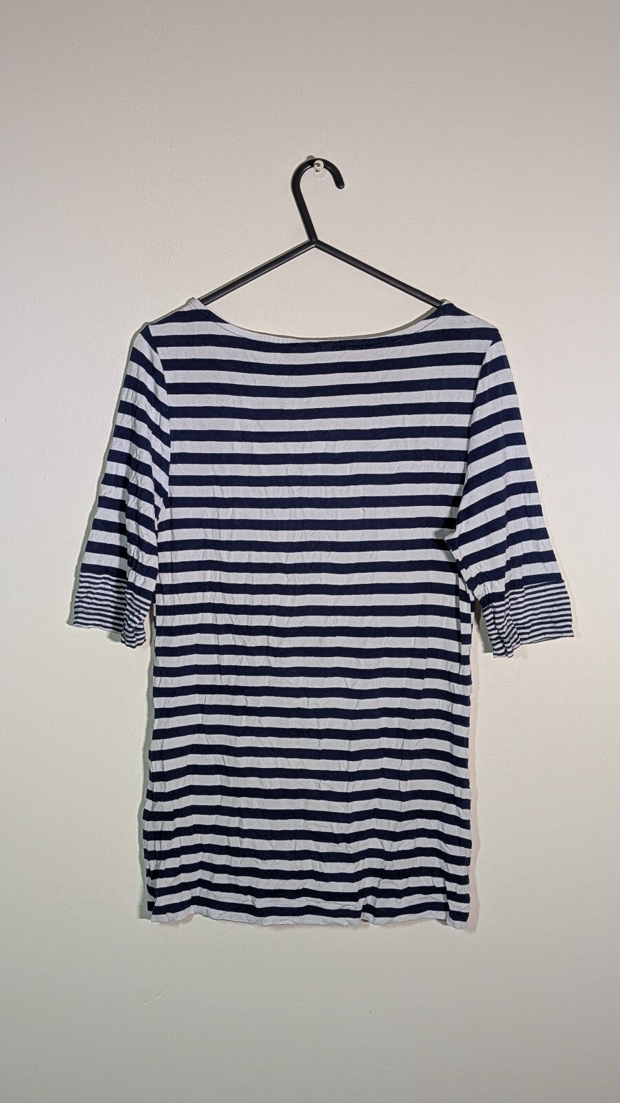 Seraphine Women's Striped T Shirt - Navy - Size Small