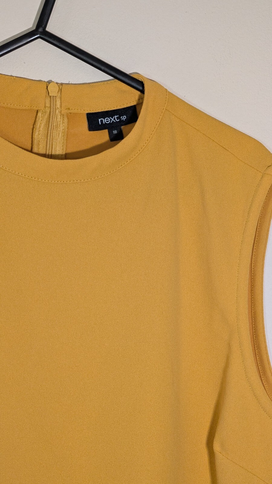 Next Women's Vest T Shirt - Yellow - Size 18