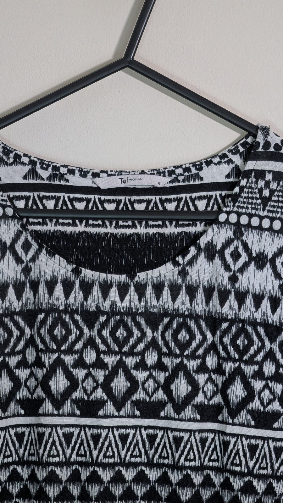Tu Women's Dress - White - Size 16