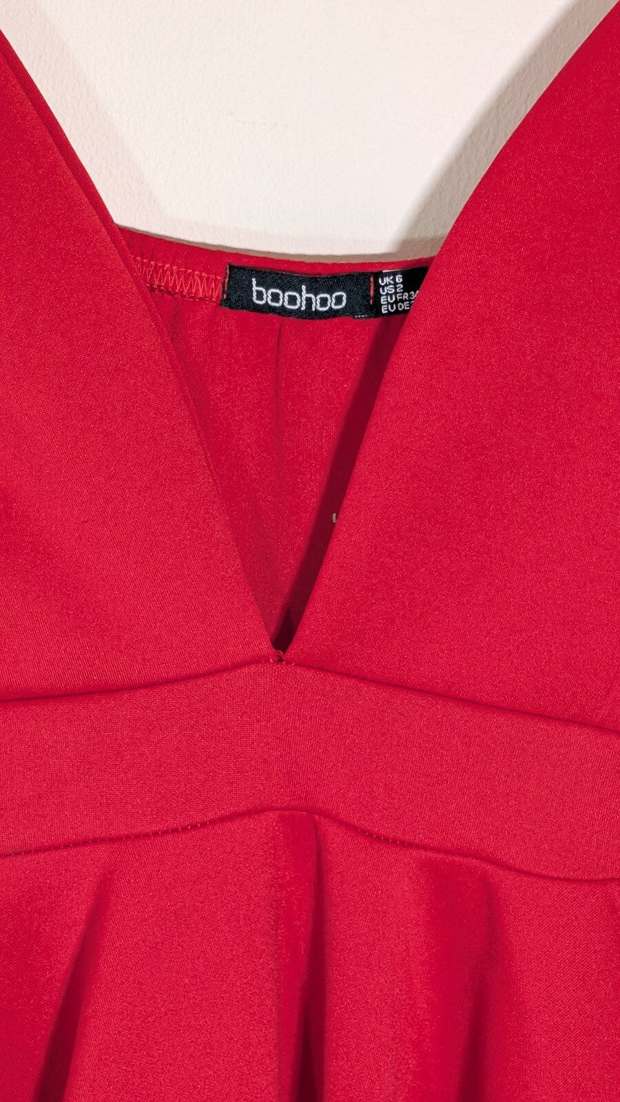Boohoo Women's Dress - Red - Size 6