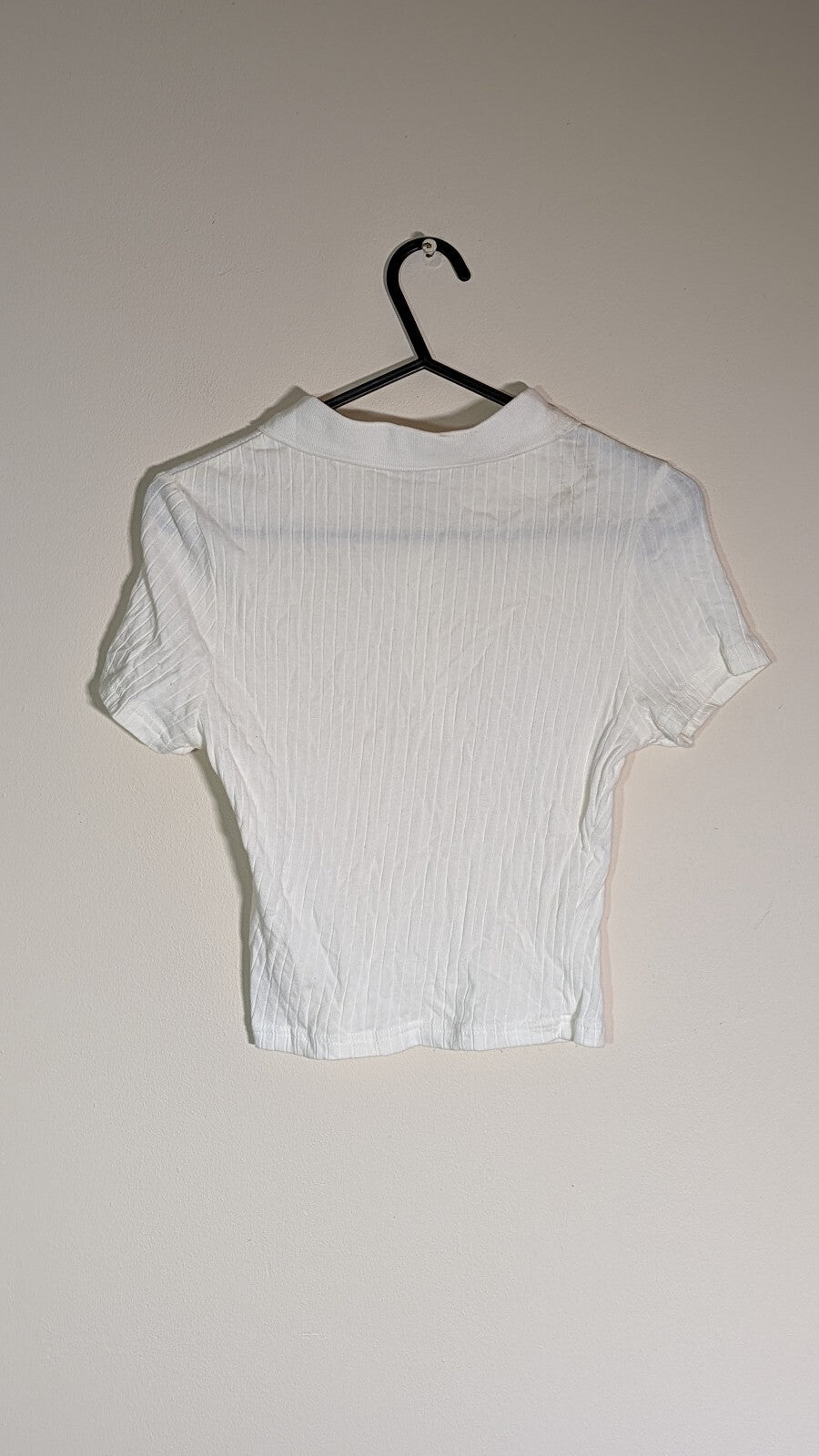 Shein Women's Polo T Shirt - White - Size Small