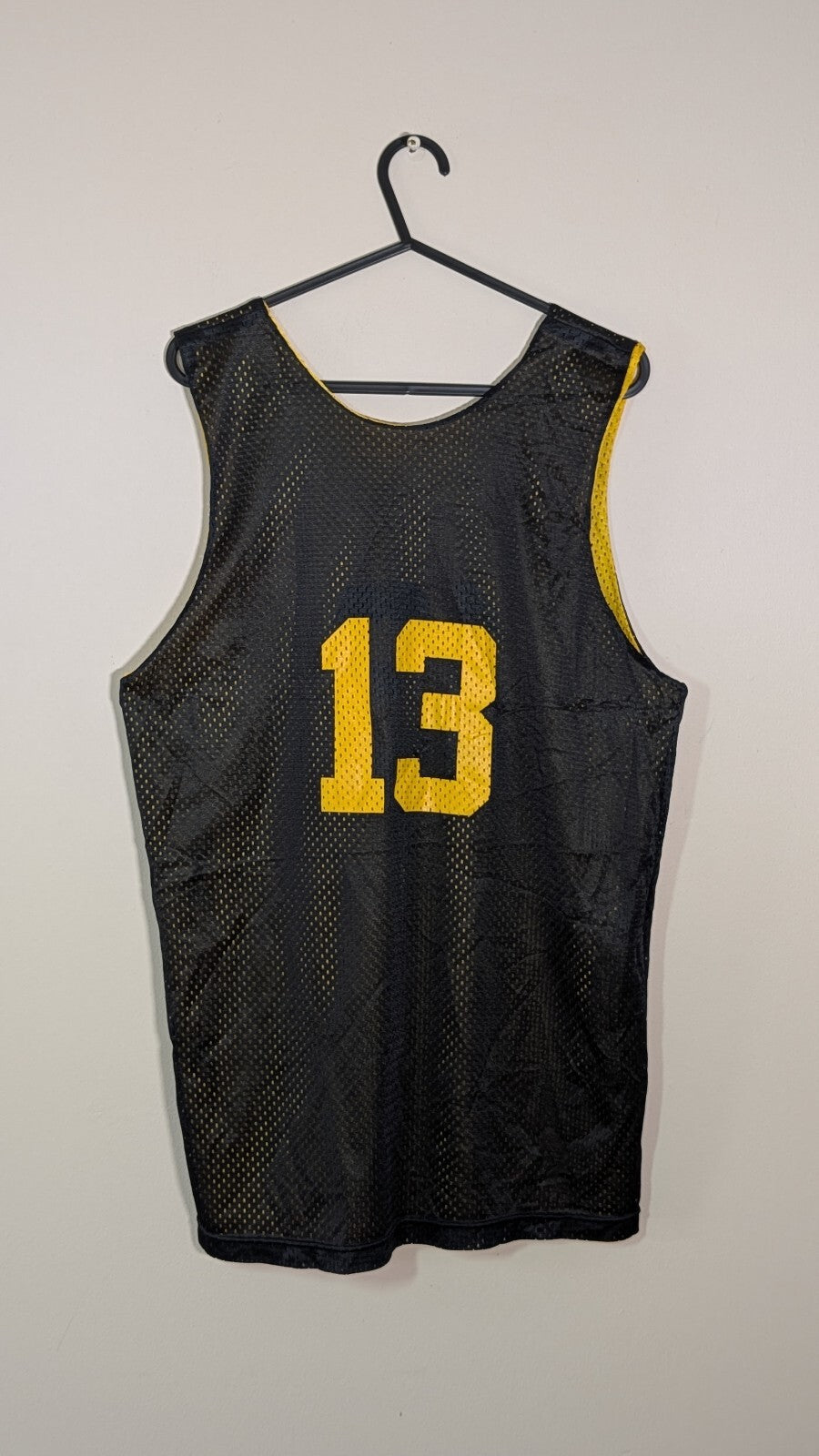 A4 Men's Bon Air Basketball Vest - Yellow - Size Small