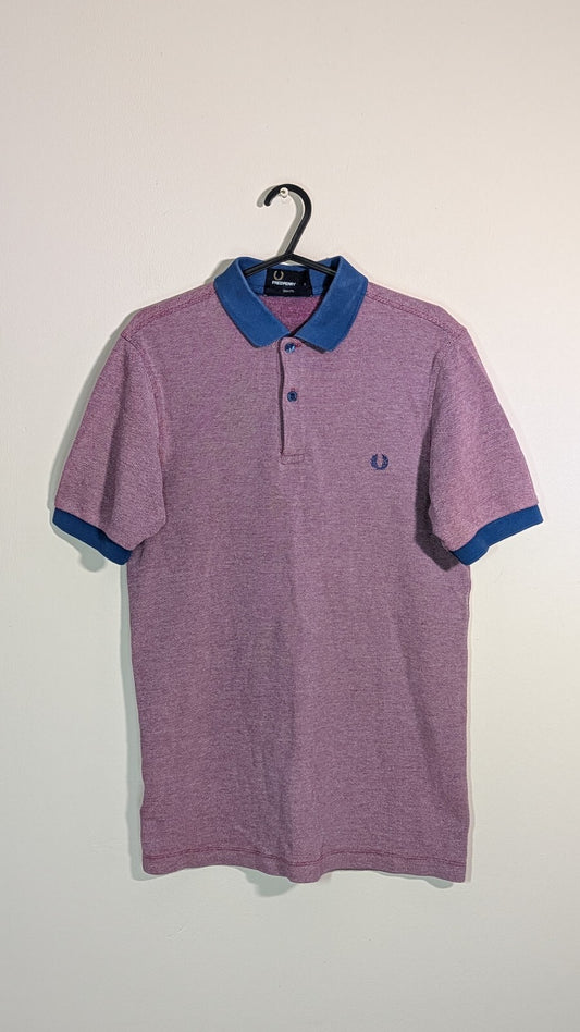 Fred Perry Men's Slim Fit Polo T Shirt - Red - Size Small