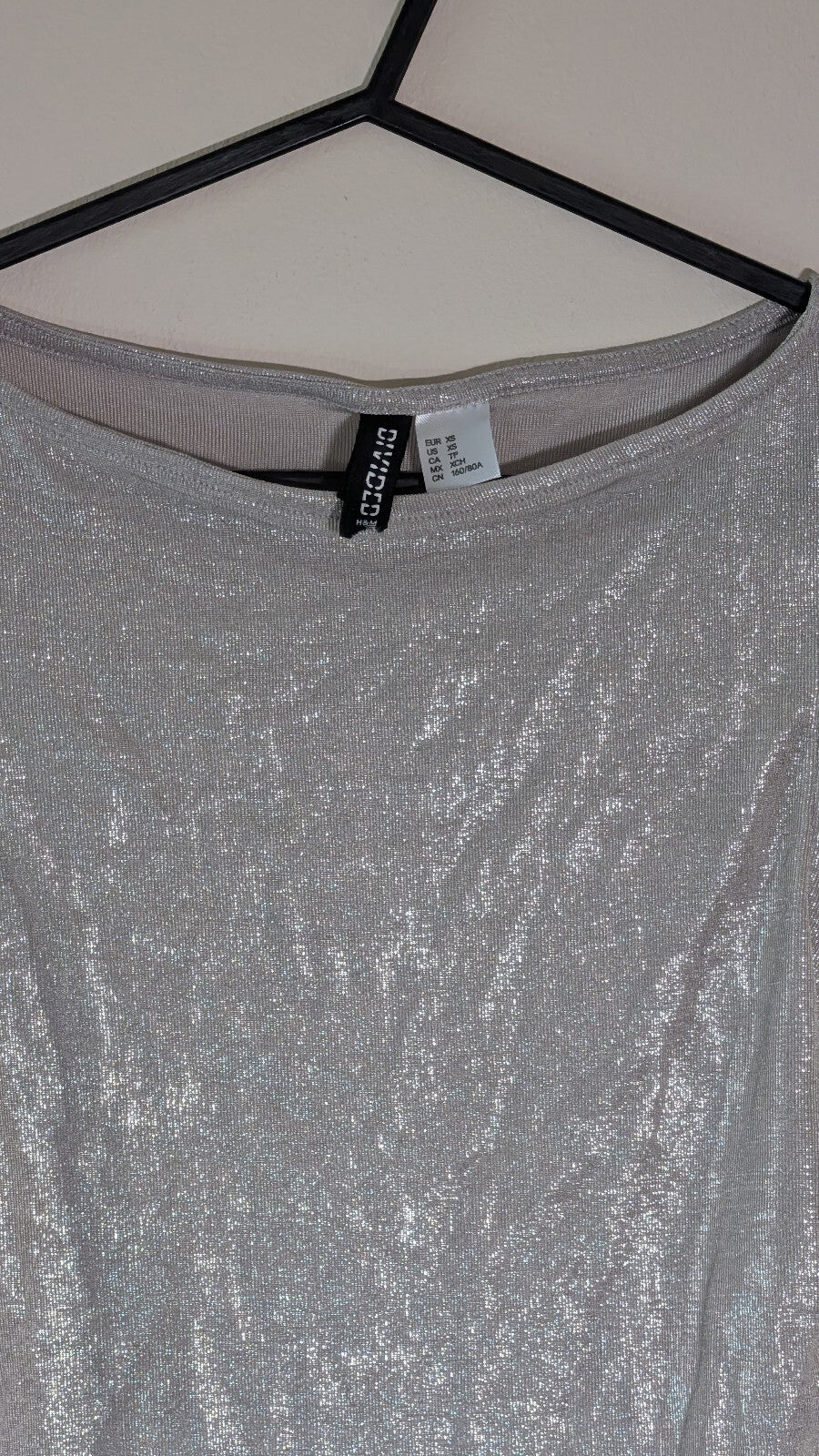 H&M Women's Dress - Silver - Size XS