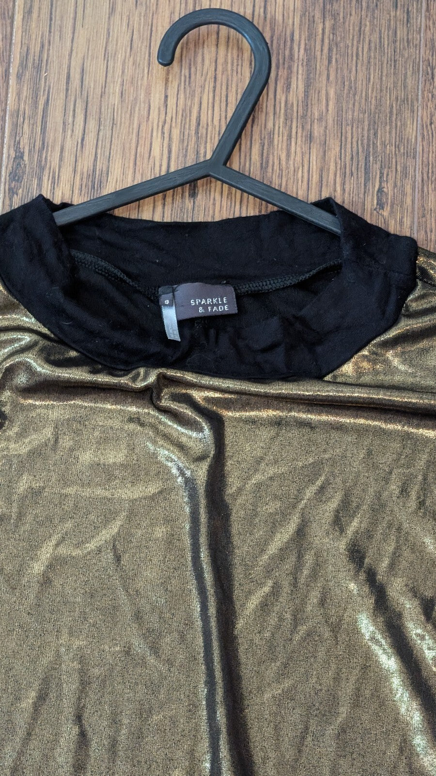 Sparkle & Fade Women's Dress - Gold - Size Small
