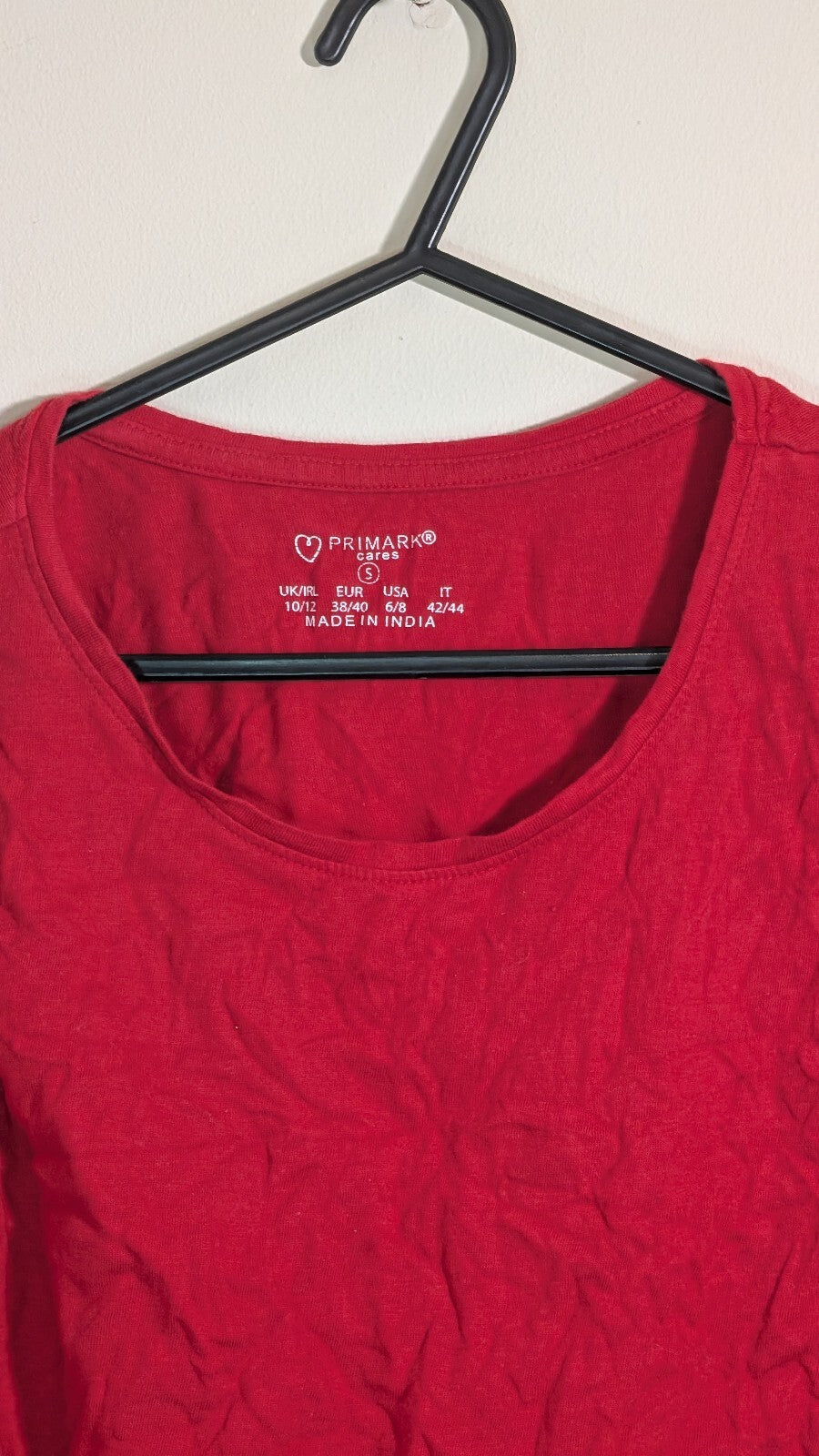 Primark Women's T Shirt - Red - Size Small