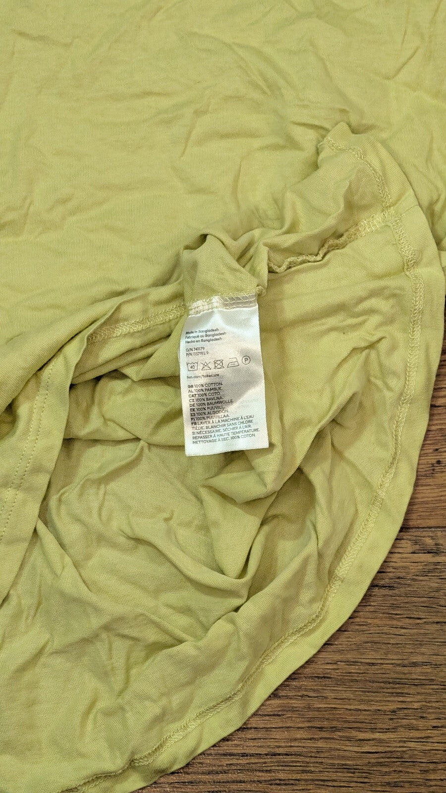 H&M Women's T Shirt - Green - Size Small