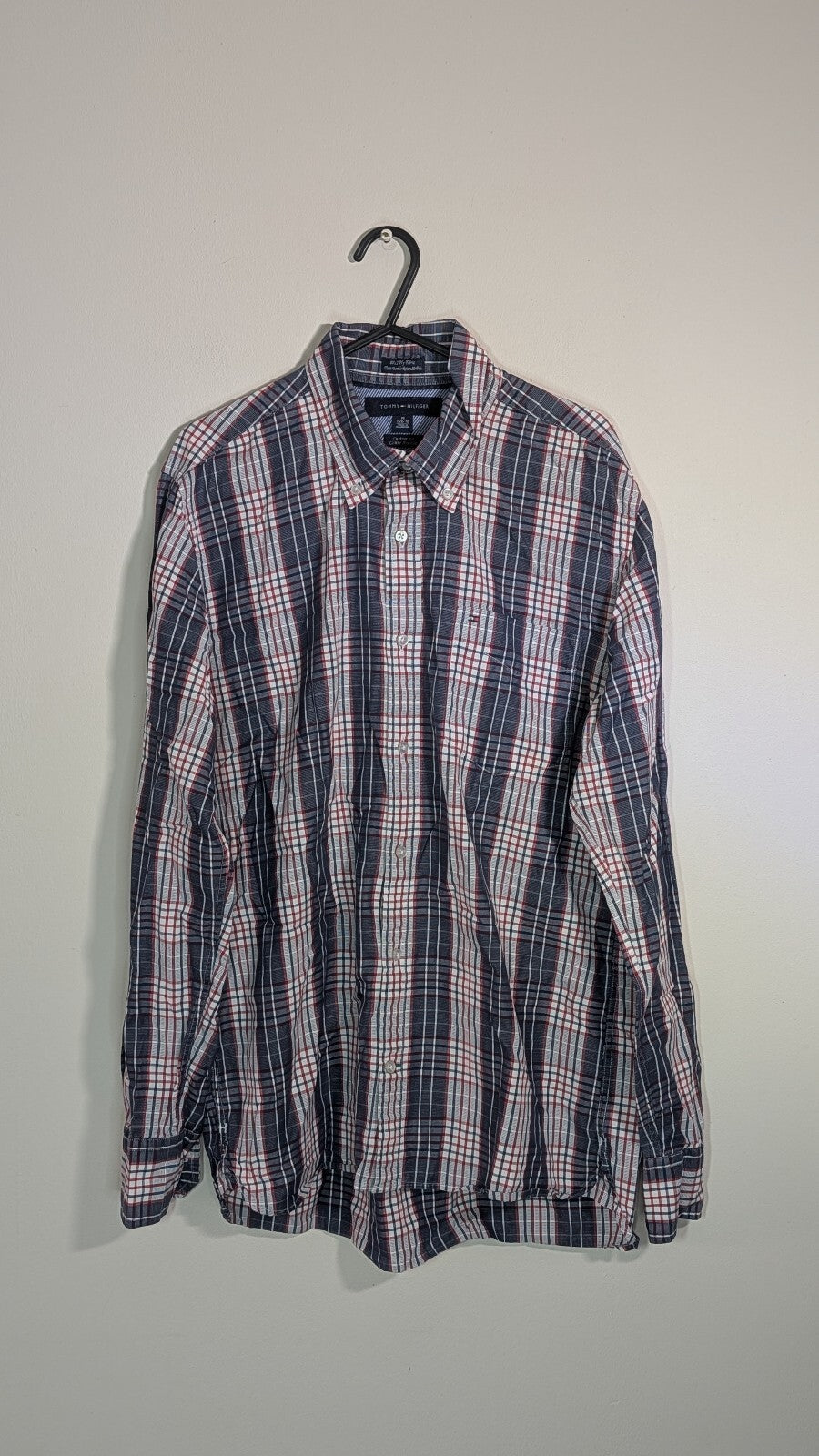 Tommy Hilfiger Men's Check Shirt - Blue - Size Medium