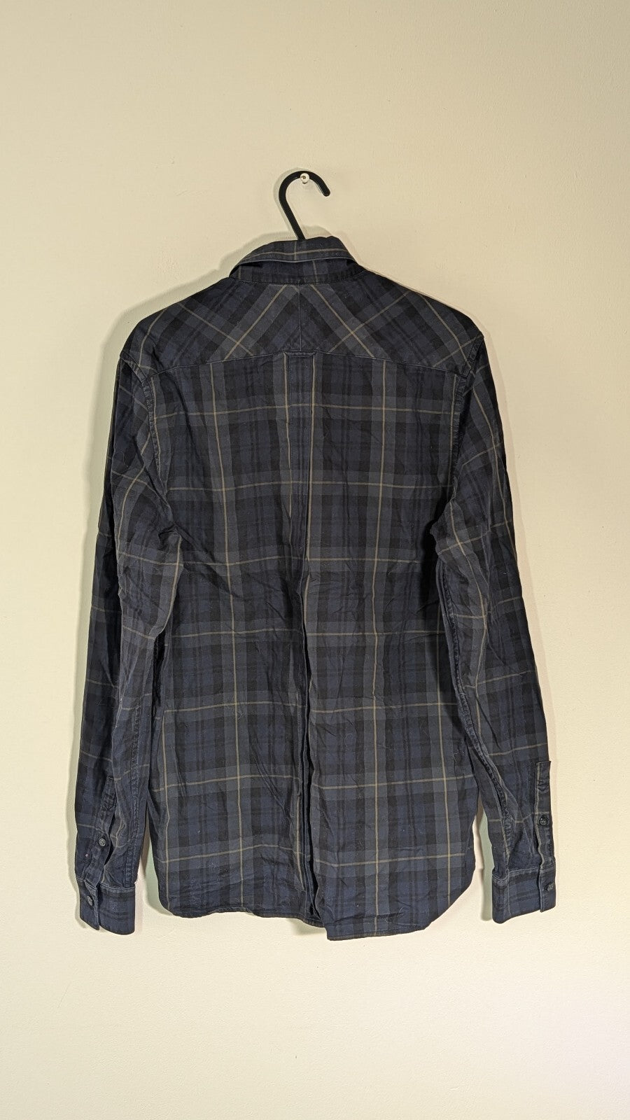 Fred Perry Men's Check Shirt - Navy - Size Small