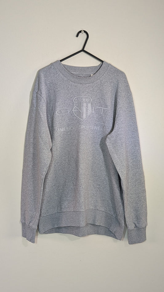 Gant Men's Sweatshirt Jumper - Grey - Size Large