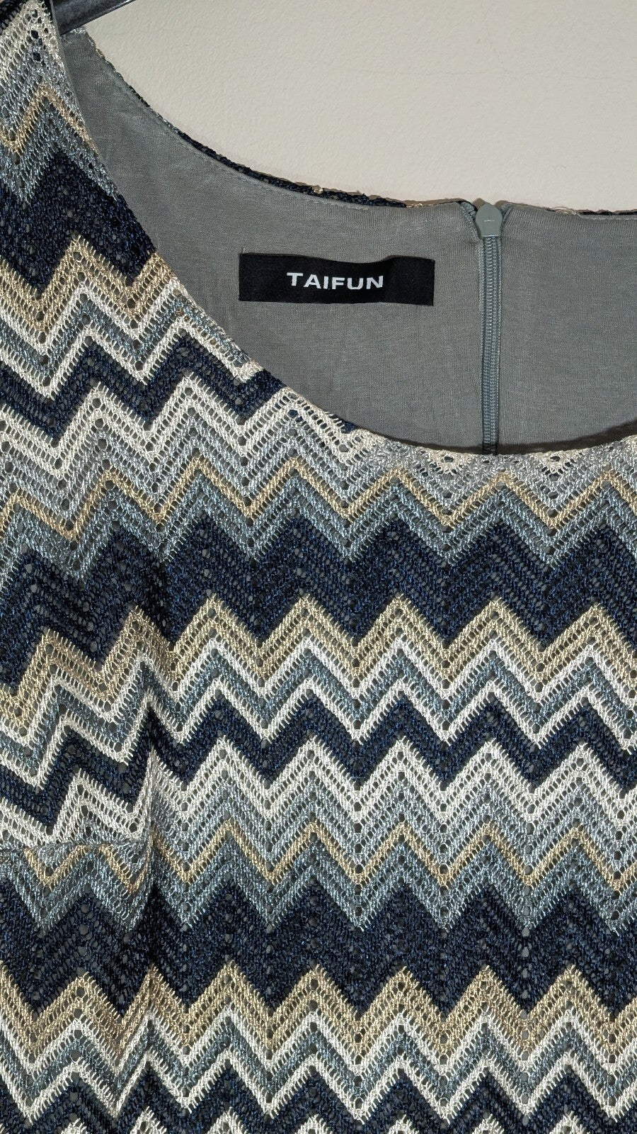 Taifun Women's Dress - Navy - Size 16