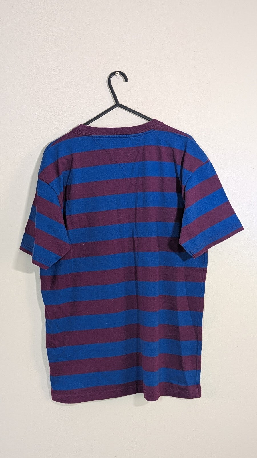 Tommy Hilfiger Men's Striped T Shirt - Blue - Size XS