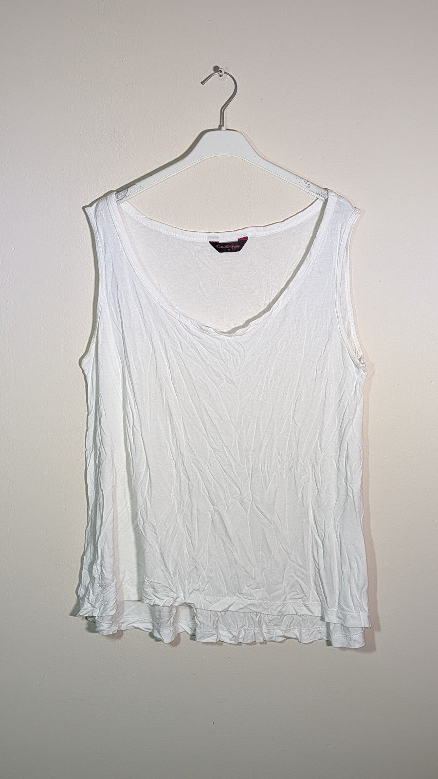 Miss Selfridge Women's Vest T Shirt - White - Size 16