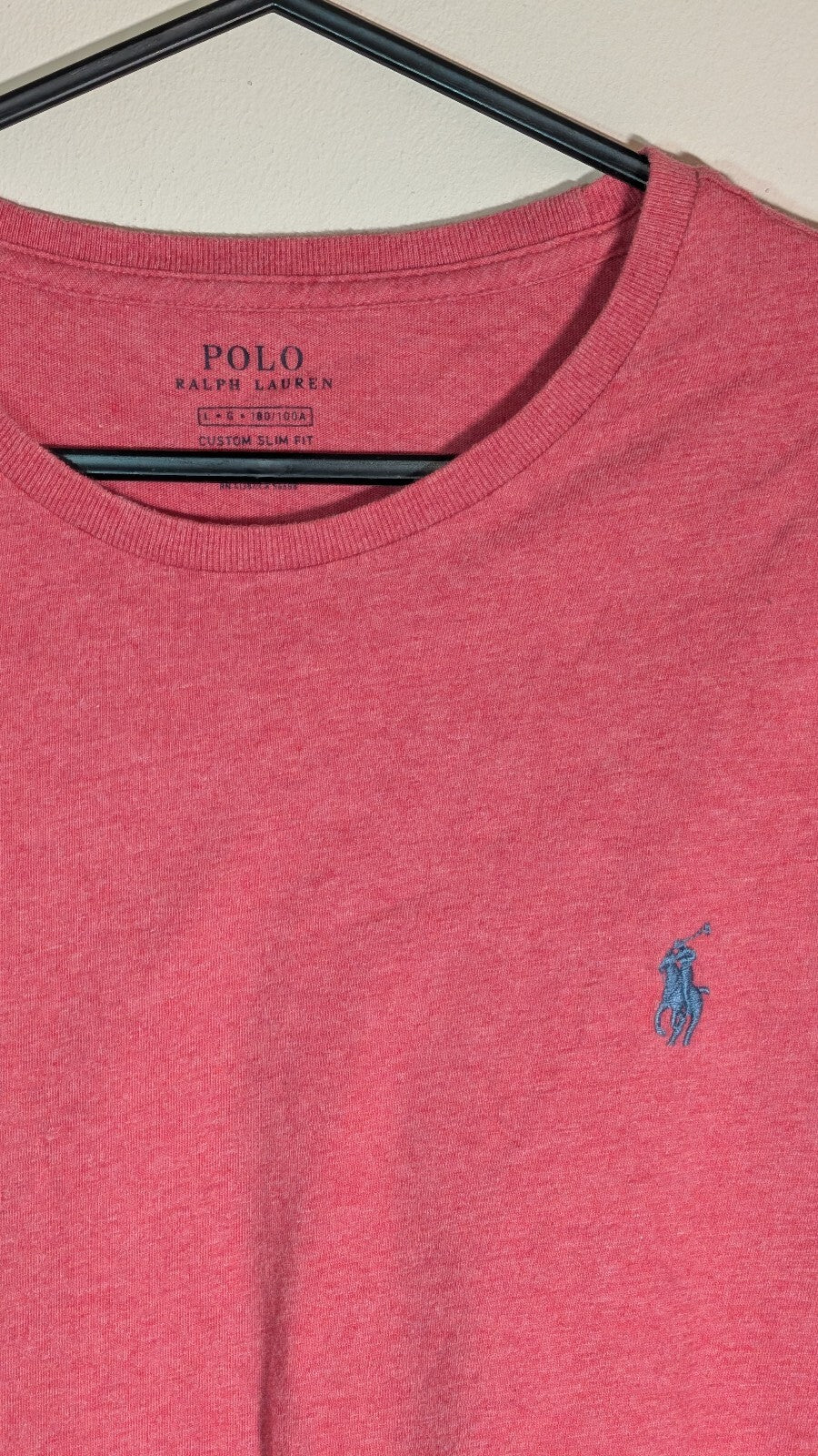 Ralph Lauren Men's Custom Slim Fit T Shirt - Red - Size Large
