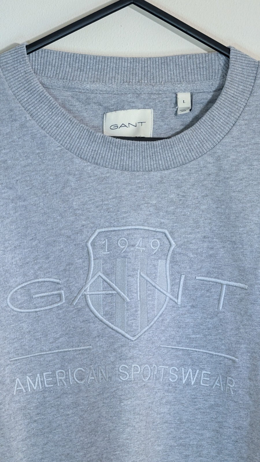 Gant Men's Sweatshirt Jumper - Grey - Size Large