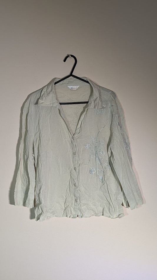 BCasual Women's Shirt - Green - Size 14