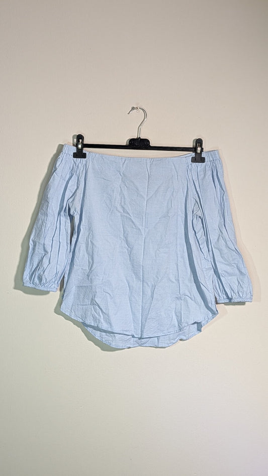New Look Women's T Shirt - Blue - Size 10