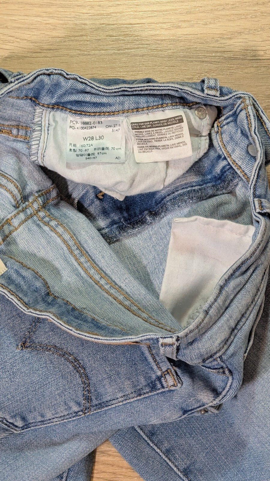Levi's Women's 721 High Rise Skinny Jeans - Blue - Size 28W 30L