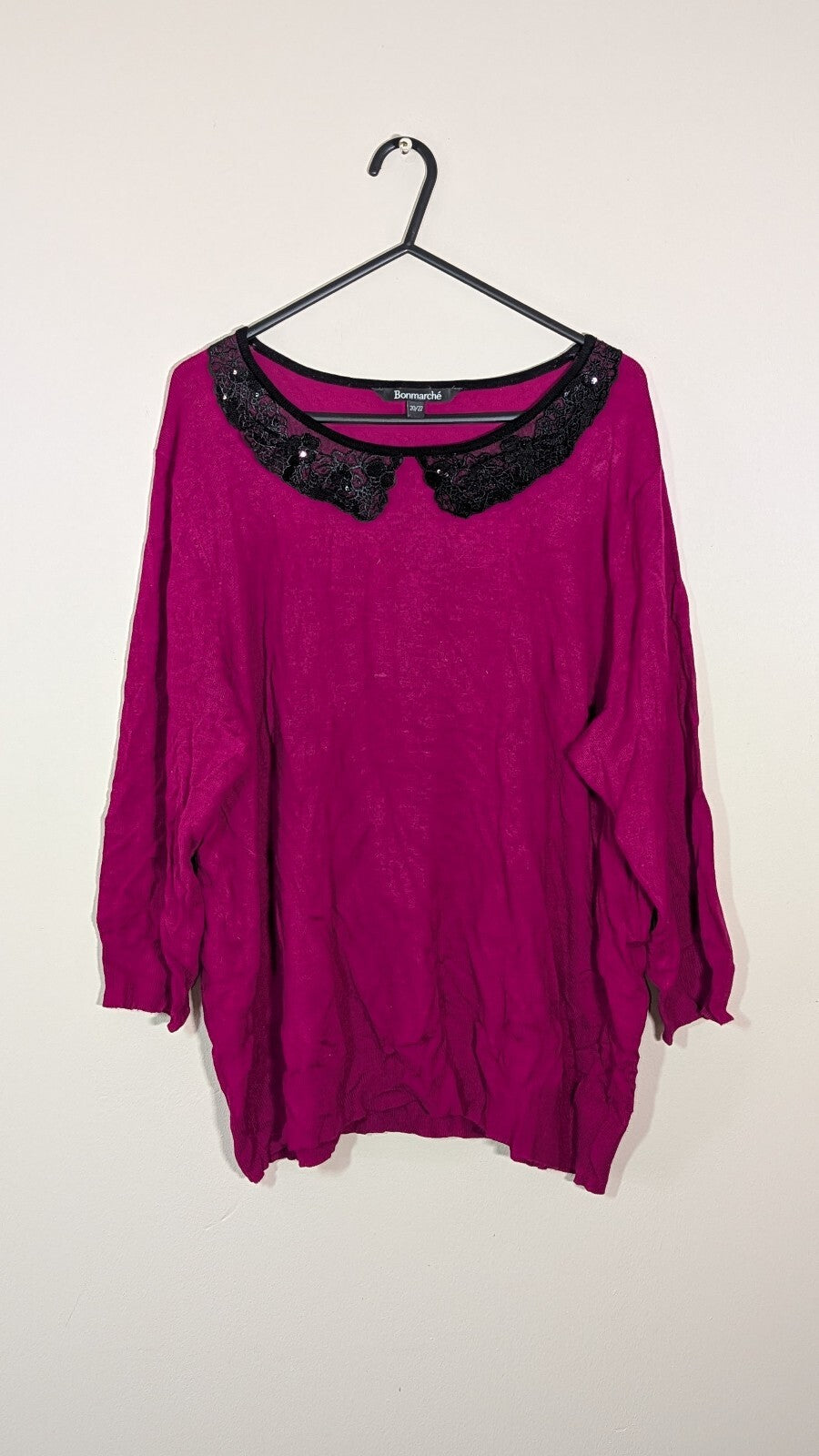Bonmarche Women's Sweatshirt Jumper - Pink - Size 20