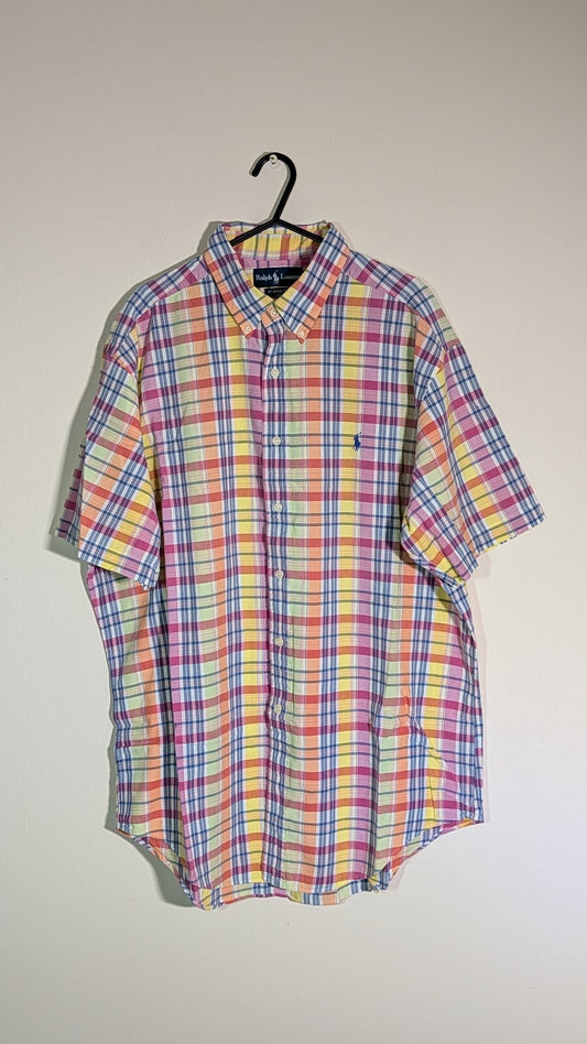 Ralph Lauren Men's Classic Fit Check Shirt - Multicoloured - Size Large