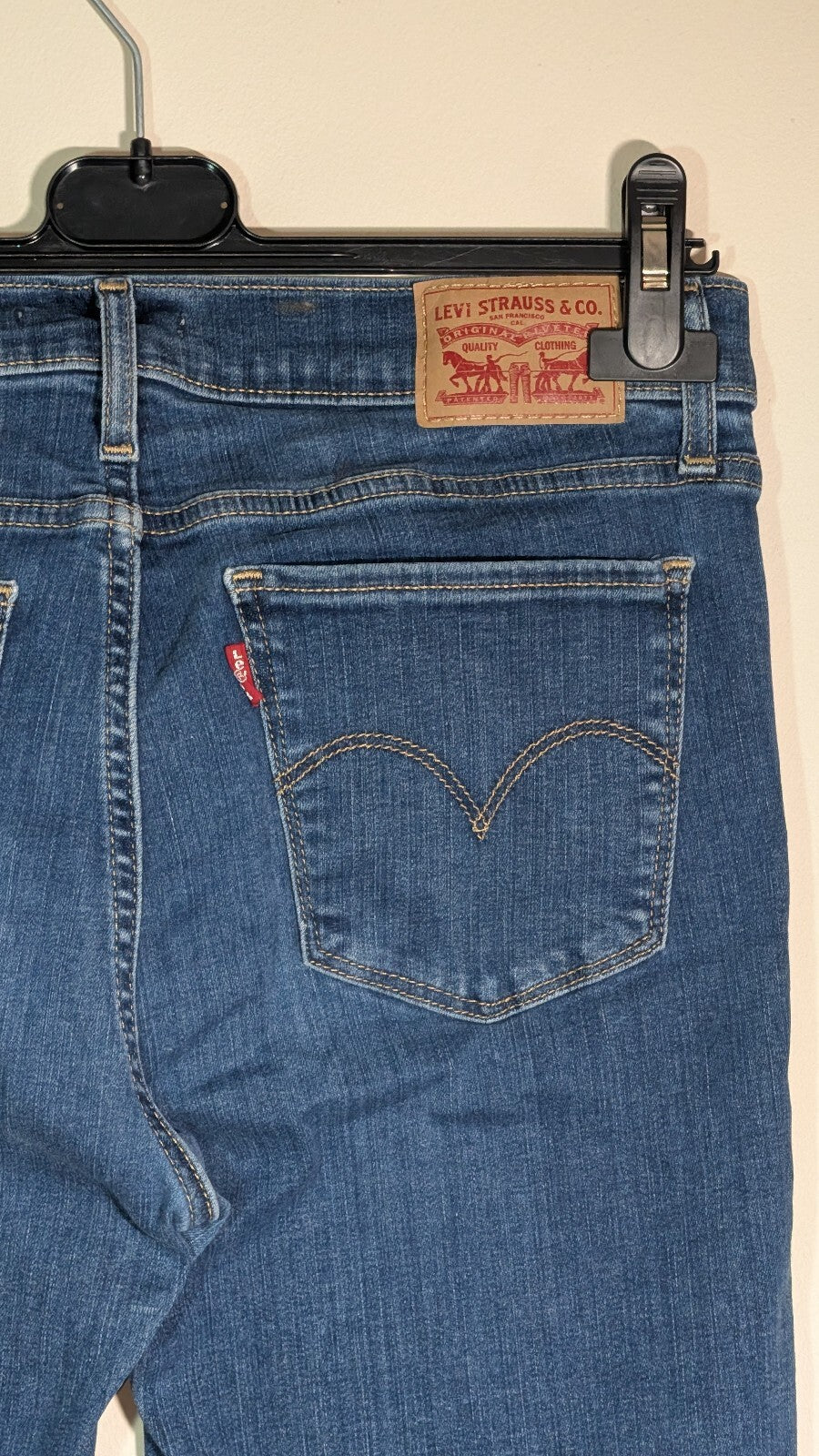 Levi's Women's 710 Super Skinny Jeans - Blue - Size 29W 32L