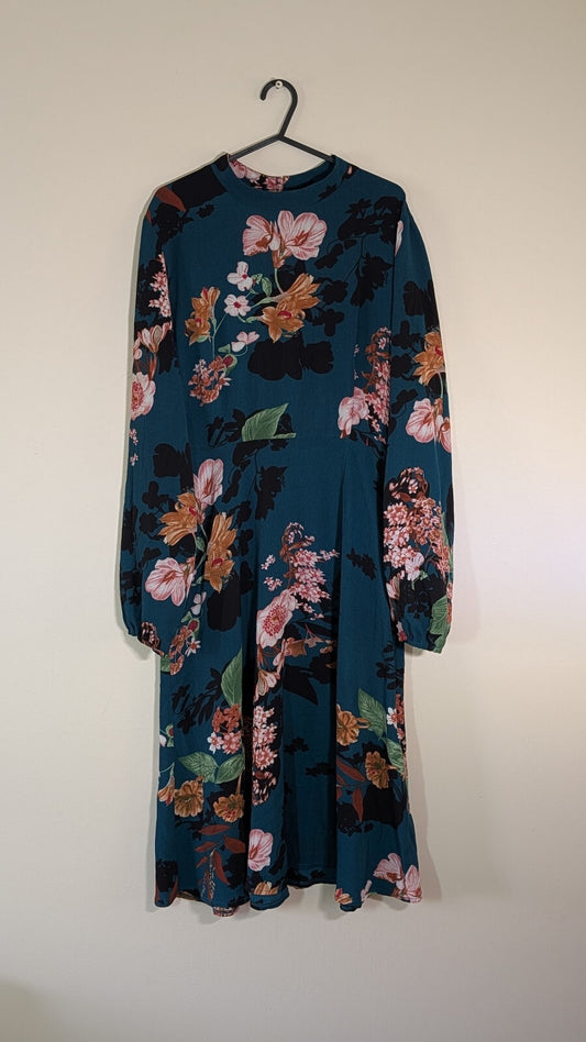 Izabel London Women's Floral Dress - Green - Size 14