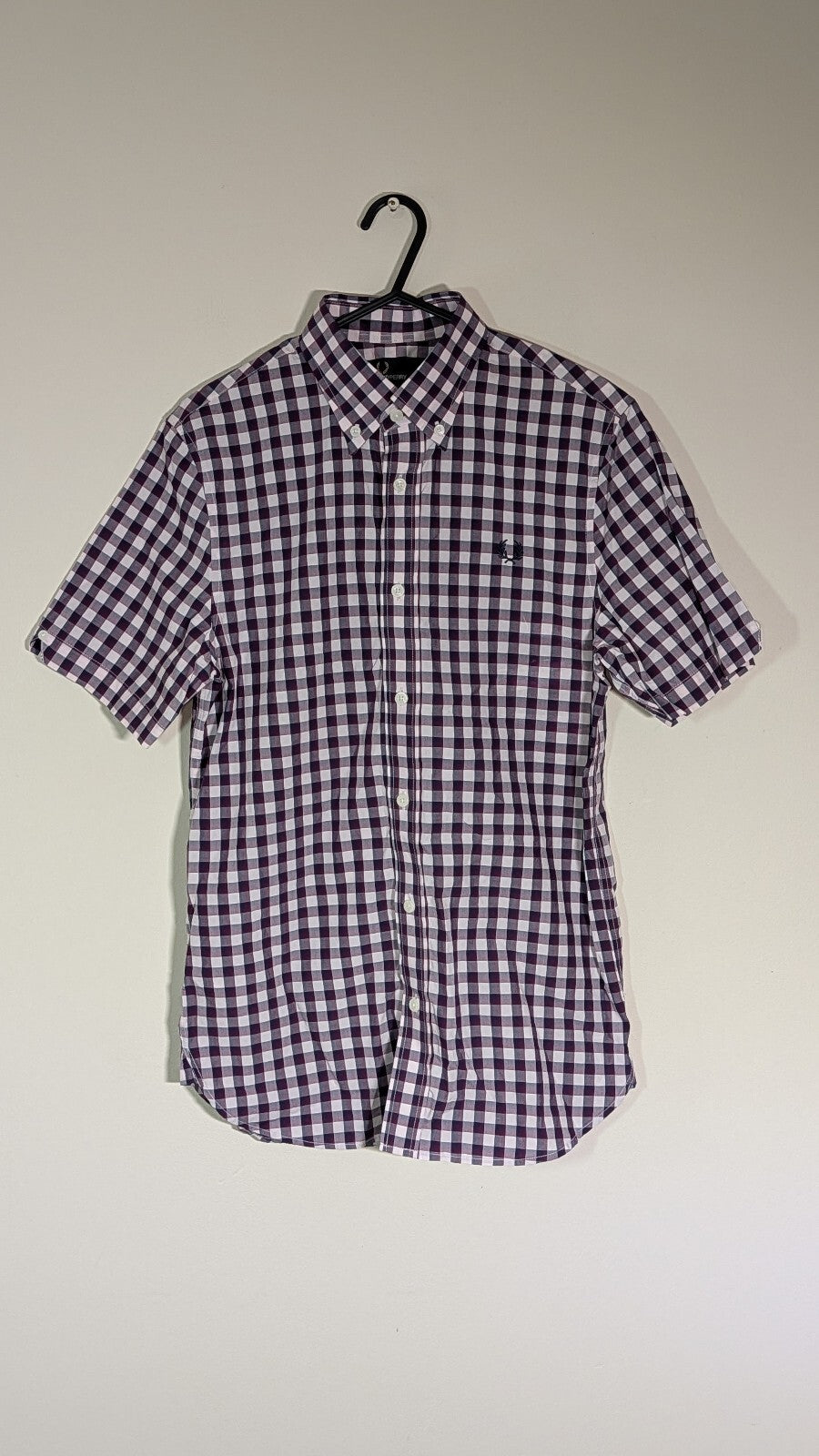 Fred Perry Men's Check Shirt - Purple - Size XS