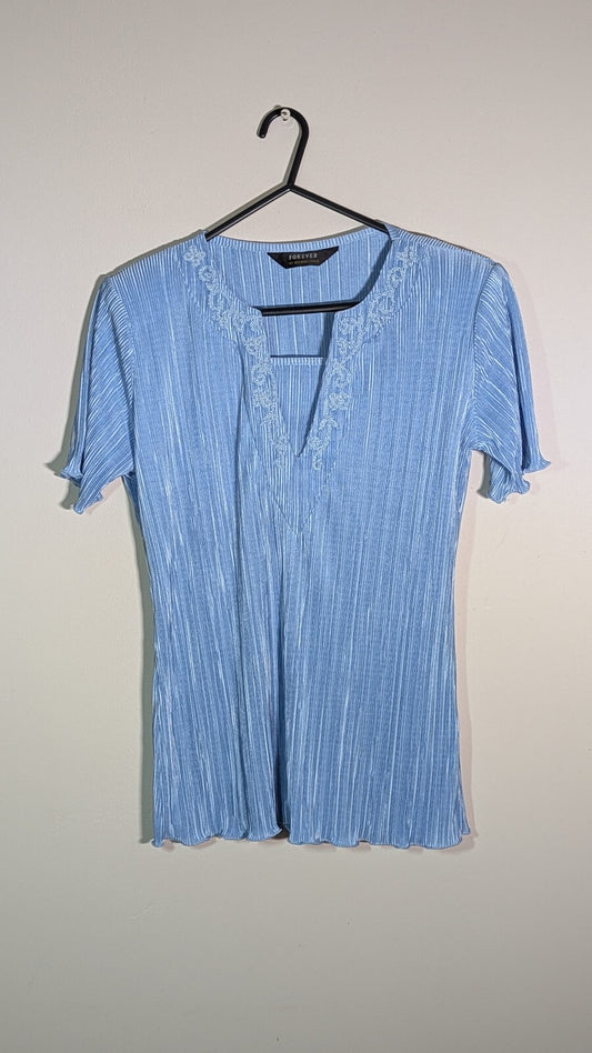 Forever Women's T Shirt - Blue - Size Small