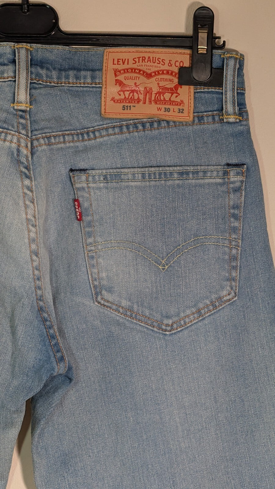Levi's Men's 511 Slim Jeans - Blue - Size 30W 32L