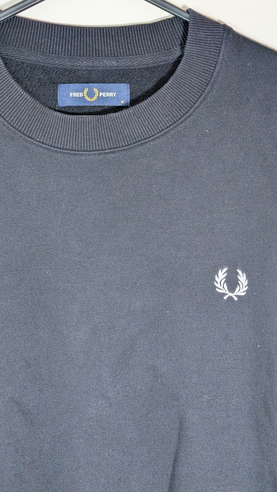 Fred Perry Men's Sweatshirt Jumper - Black - Size Medium