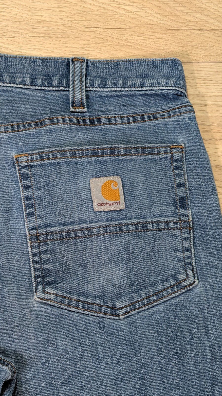 Carhartt Men's Relaxed Fit Jeans - Blue - Size 33W 32L