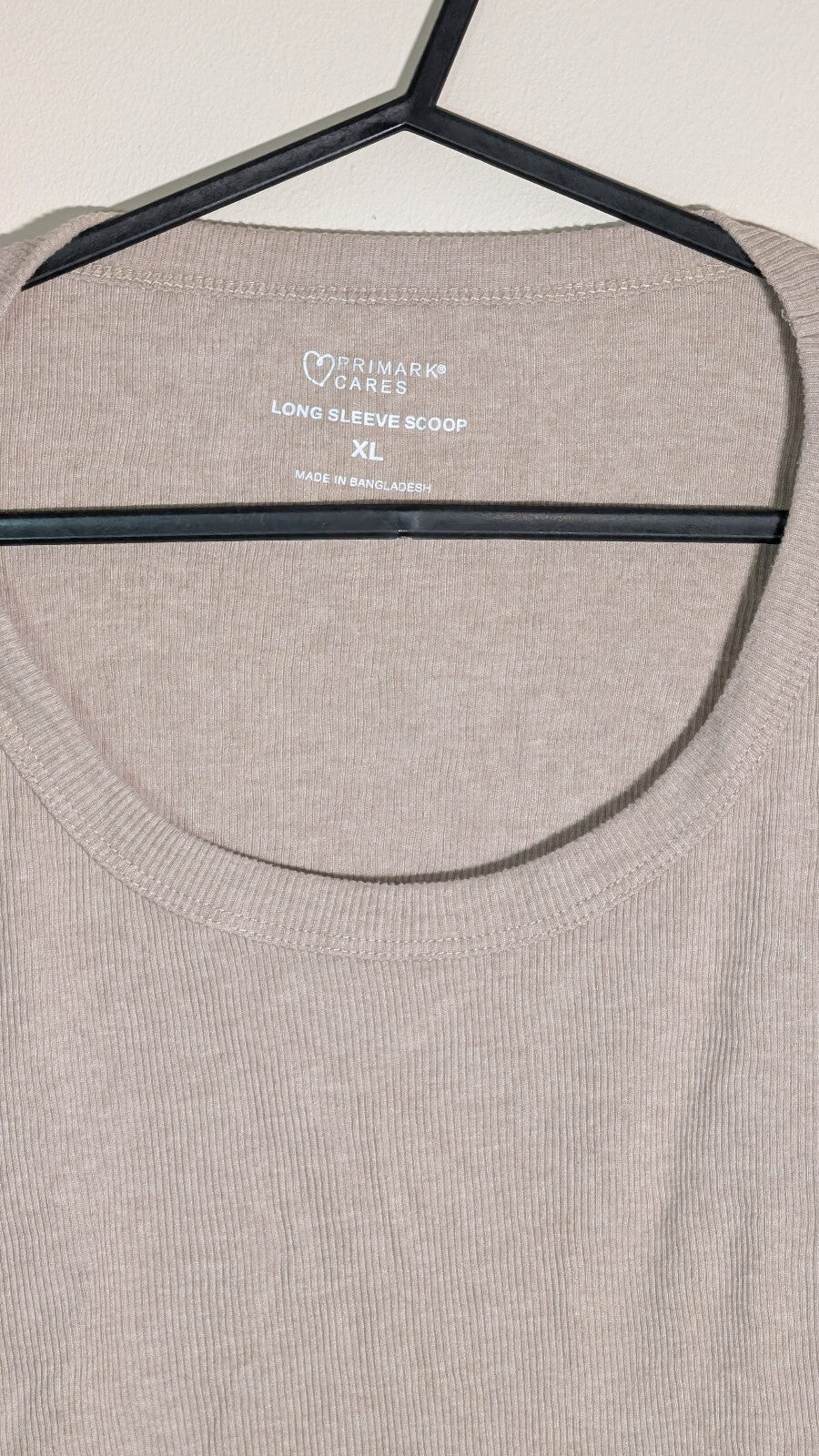 Primark Women's T Shirt - Beige - Size XL