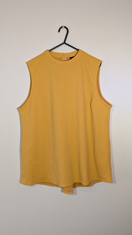 Next Women's Vest T Shirt - Yellow - Size 18