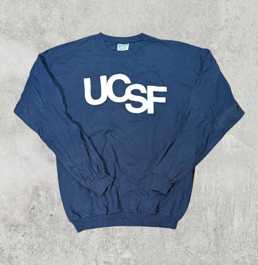 Port & Company Men's UCSF Sweatshirt Jumper - Navy - Size Medium