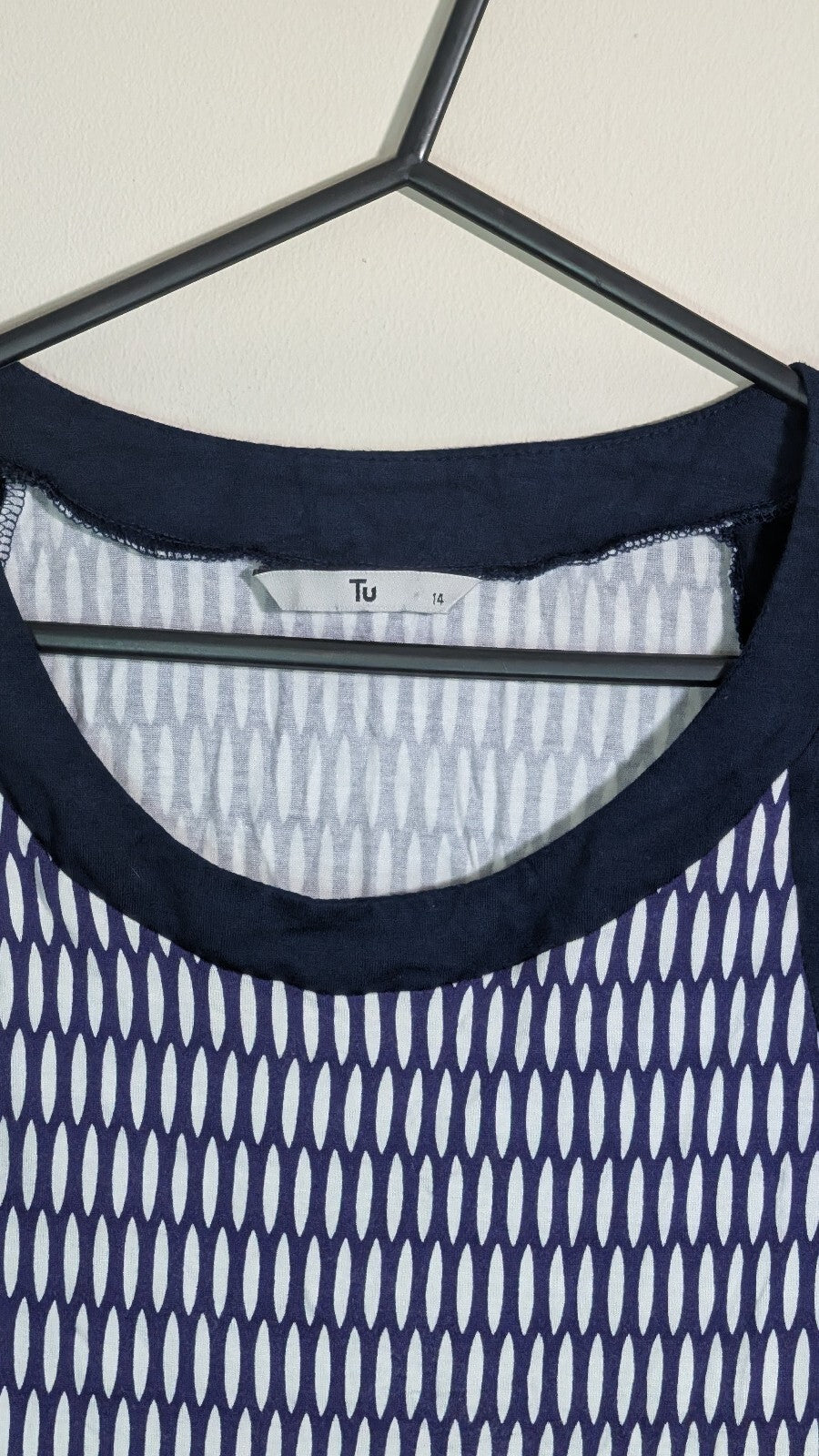 Tu Women's Vest T Shirt - Blue - Size 14