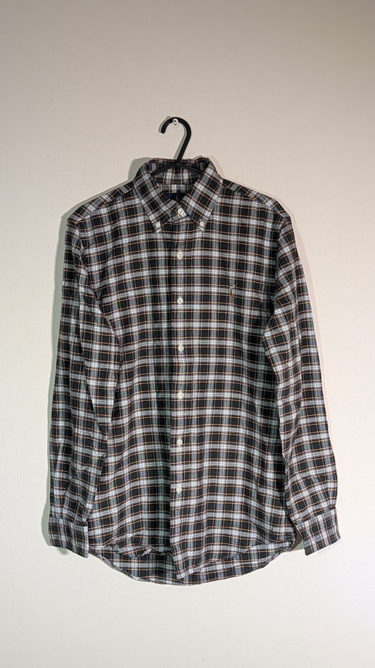 Ralph Lauren Men's Classic Fit Check Shirt - Green - Size XS