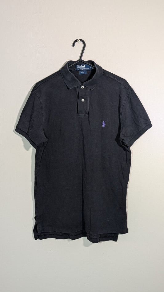 Ralph Lauren Men's Custom Fit Polo T Shirt - Black - Size Small