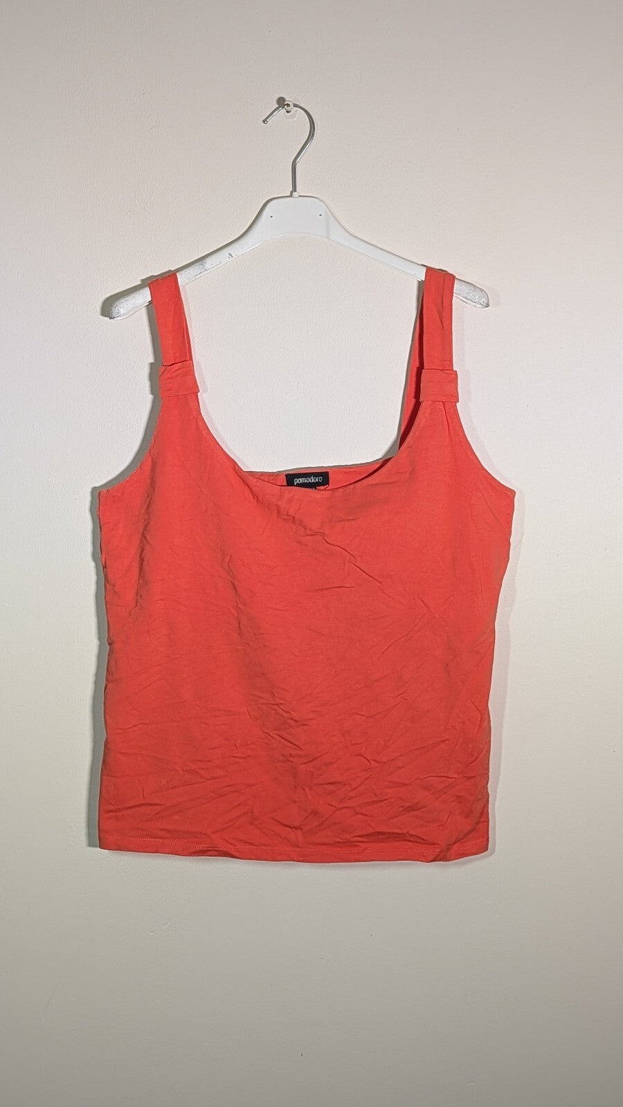 Pomodoro Women's Vest T Shirt - Orange - Size 16