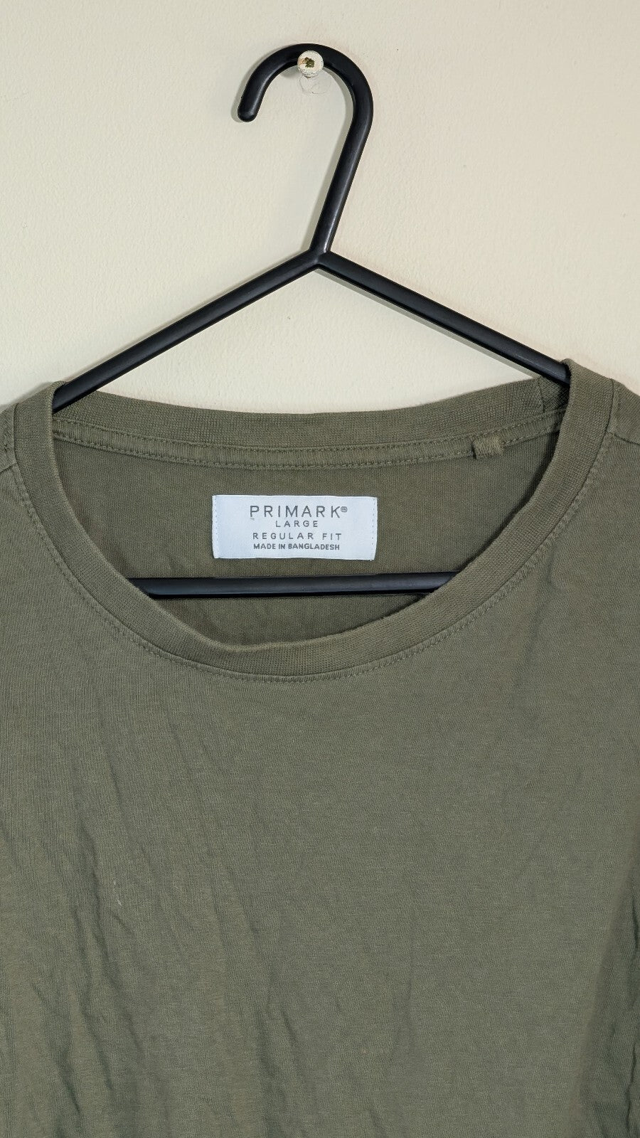 Primark Women's T Shirt - Khaki - Size Large