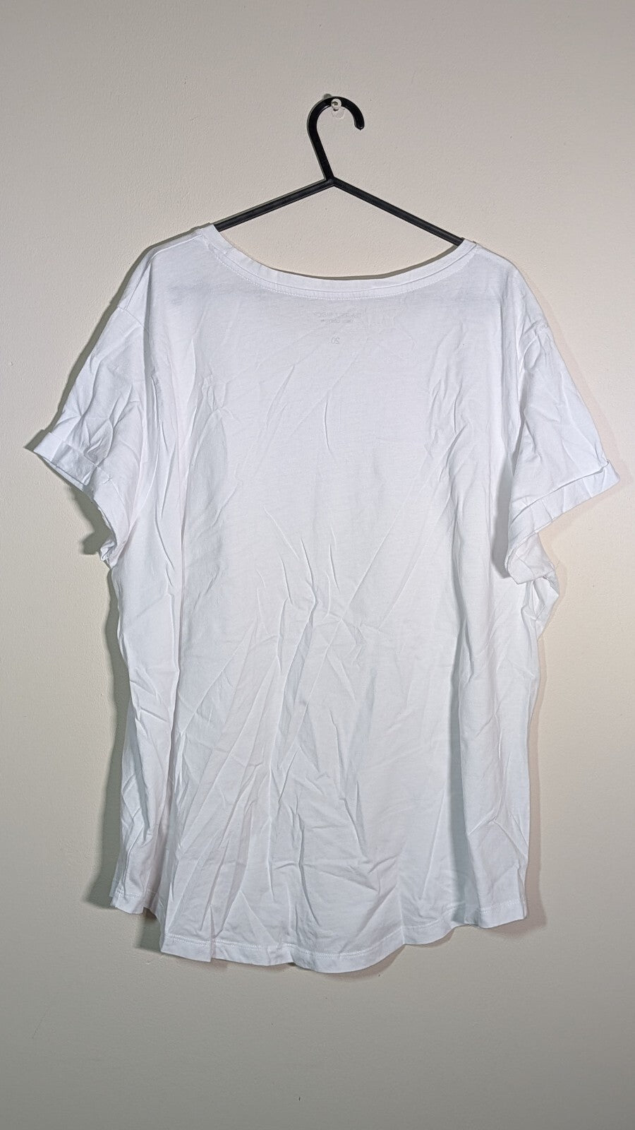 Peacocks Women's T Shirt - White - Size 20
