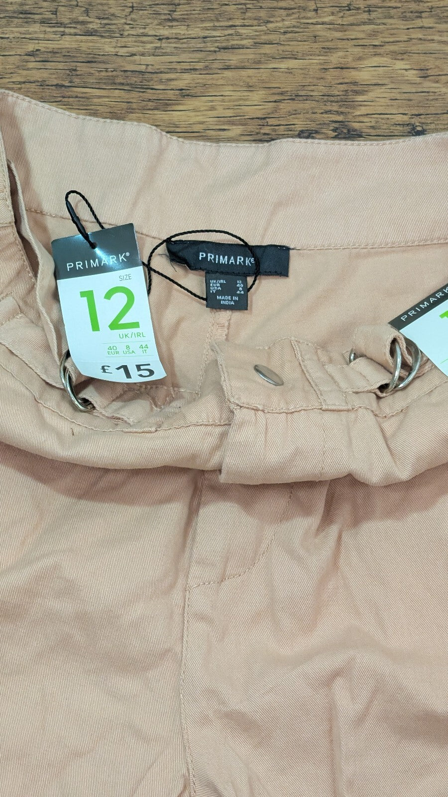 Primark Women's Cargo Trousers - Pink - Size 12
